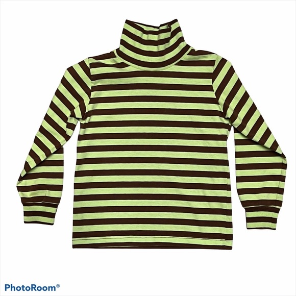 Patsy Aiken Girls Striped Turtleneck - Picture 1 of 5